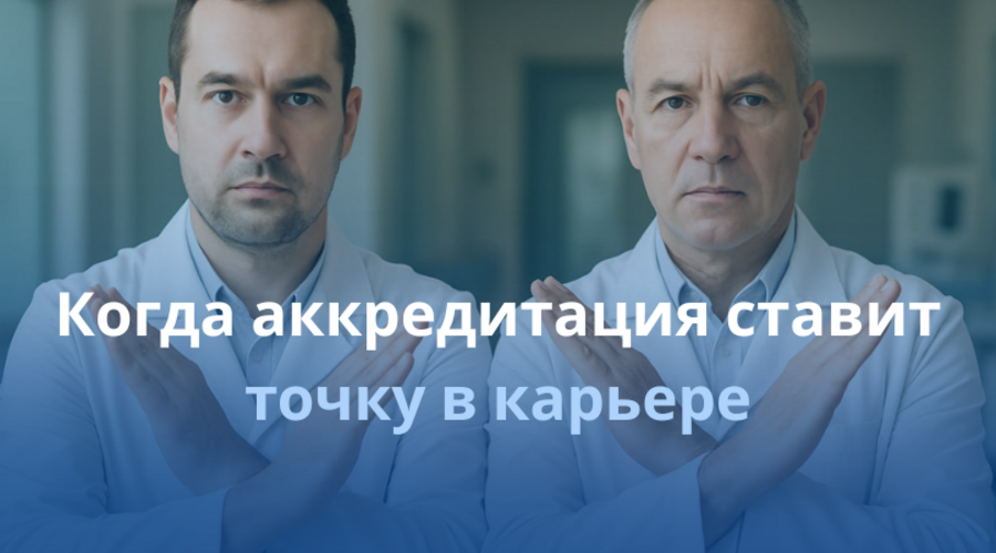 Когда аккредитация ставит точку в карьере