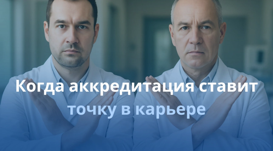 Когда аккредитация ставит точку в карьере